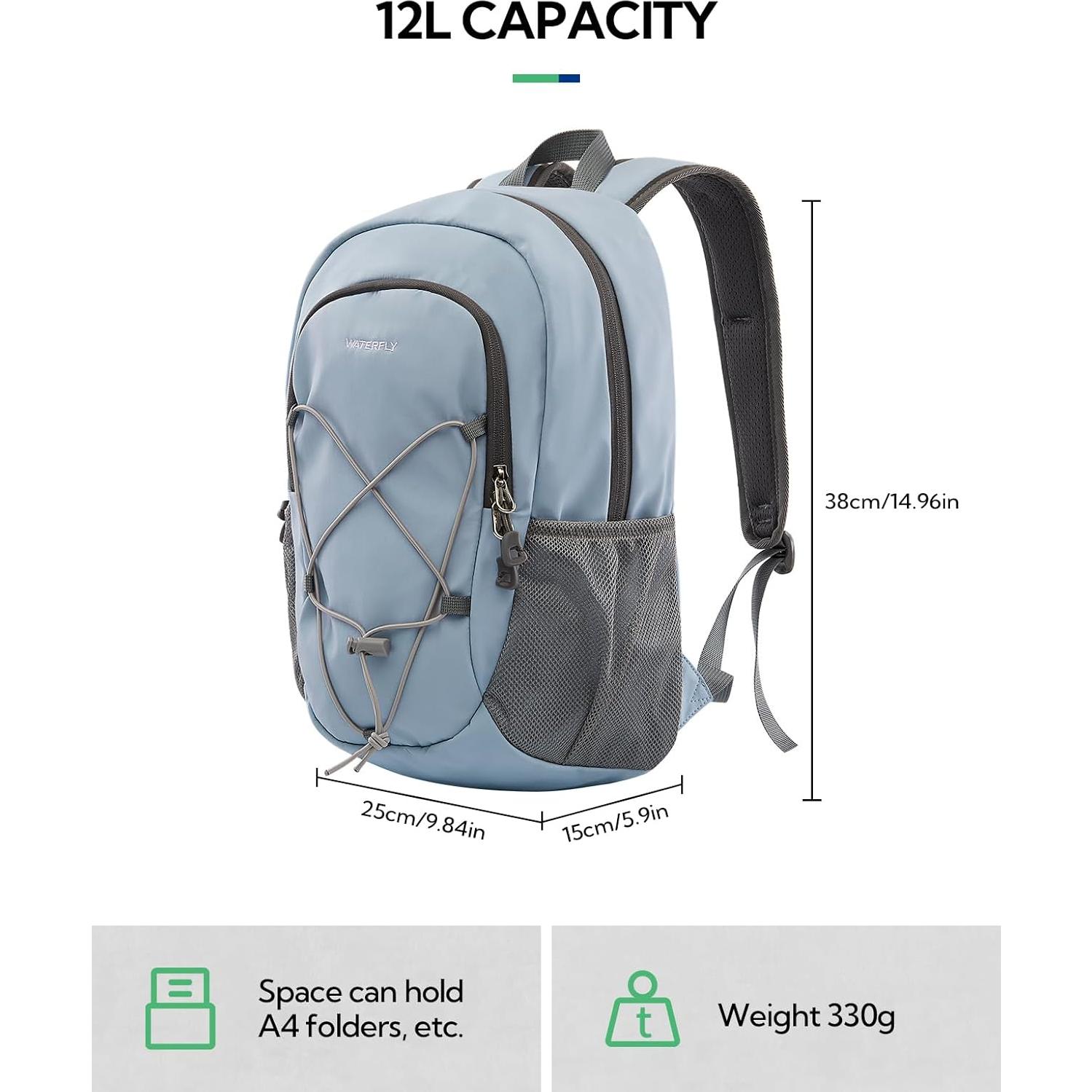 Mochila de Senderismo WATERFLY 12L Unisex Azul Claro