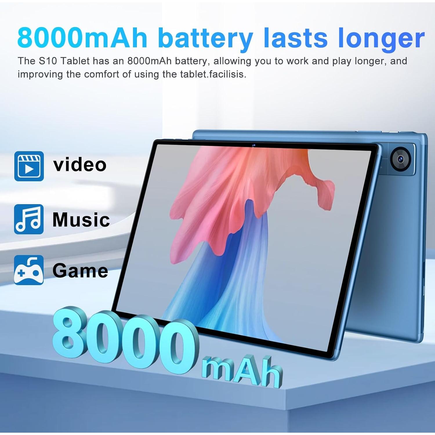 Tableta SUAAT S10 10.1" Android 14, 22GB RAM, 128GB ROM