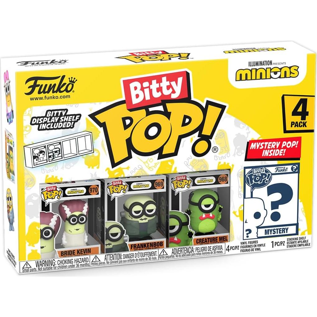 Funko Bitty POP! Minions 4 Figuras + Sorpresa 2.3 cm