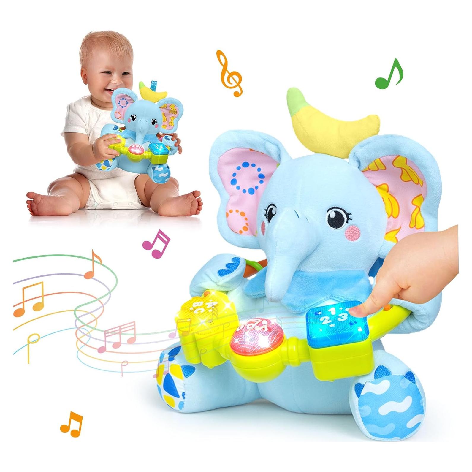 Juguete Elefante Musical Bilingüe para Bebés 0-18 Meses