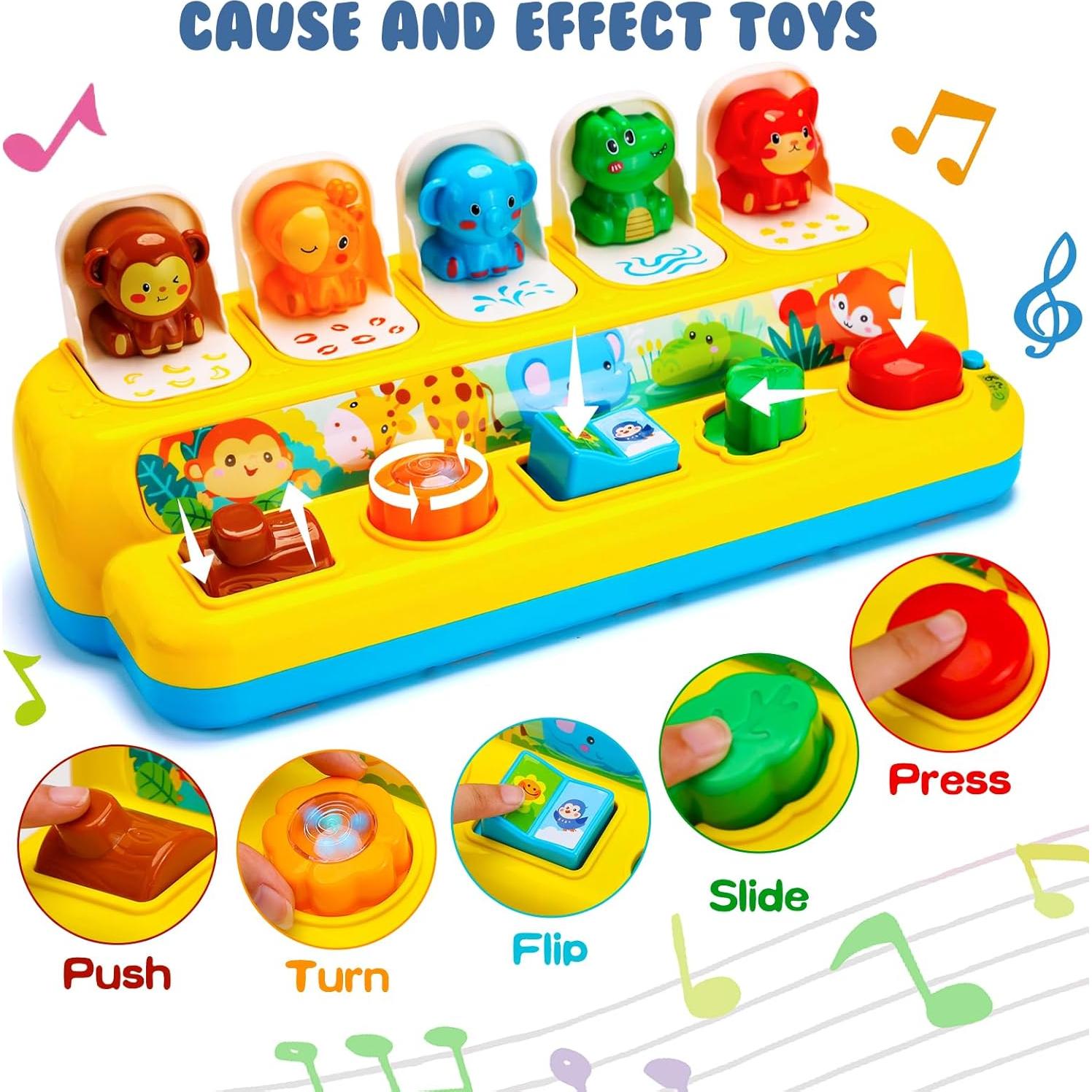 Juguete Interactivo Musical Hieoby Animales 0.82 kg 1-2 años