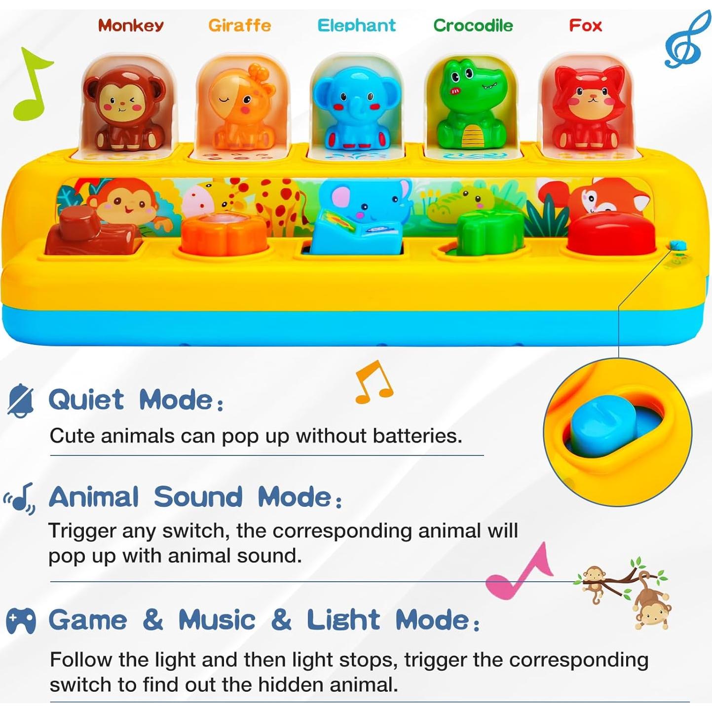 Juguete Interactivo Musical Hieoby Animales 0.82 kg 1-2 años