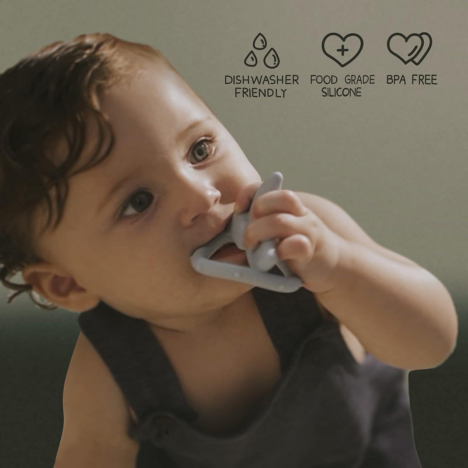 Moonkie Juguete de Dentición Apilable Multicolor 7 Piezas