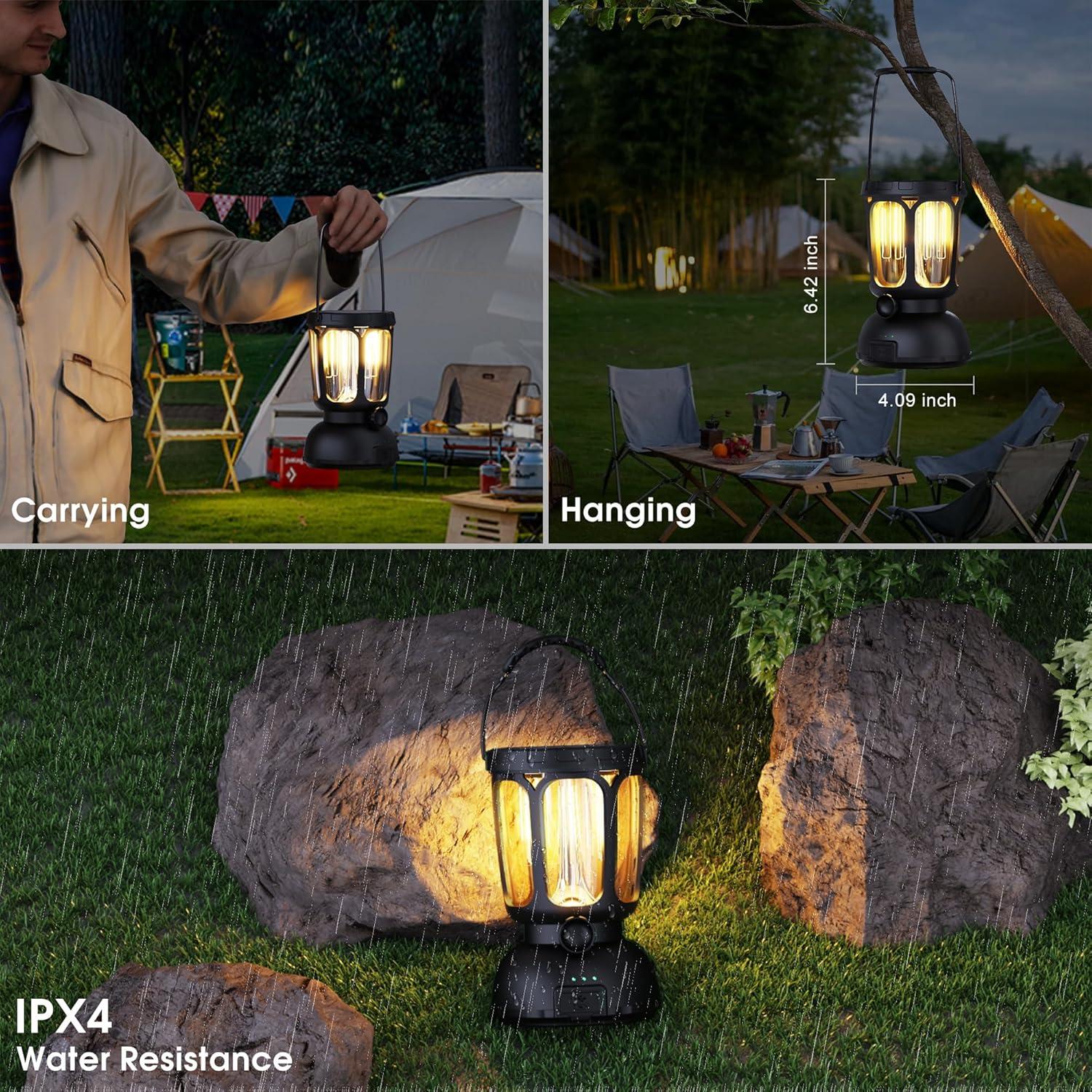 Linterna de Camping LED Mesqool 6000mAh 650LM IPX4