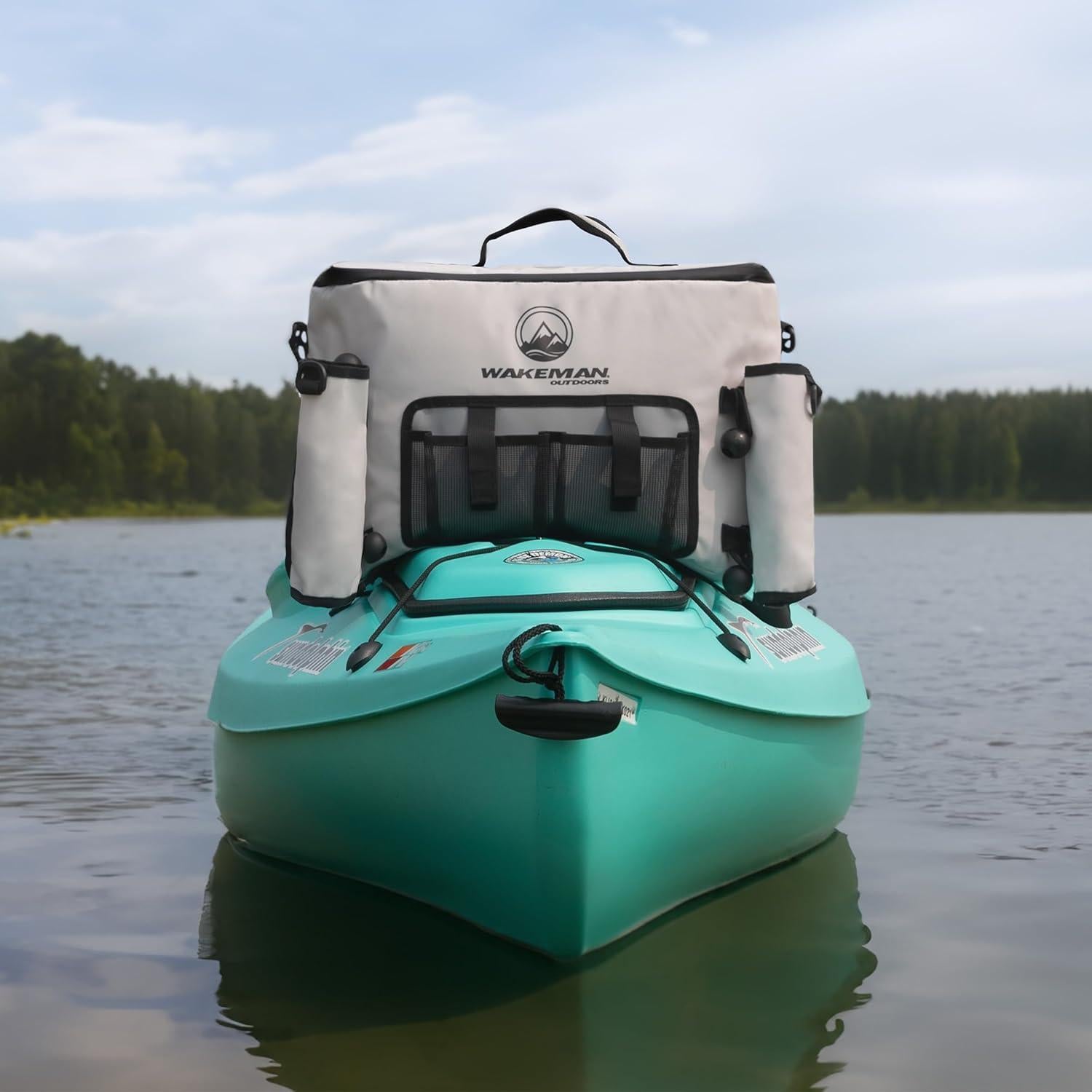 Cooler de Kayak 18L Wakeman Gris Aislado Resistente al Agua