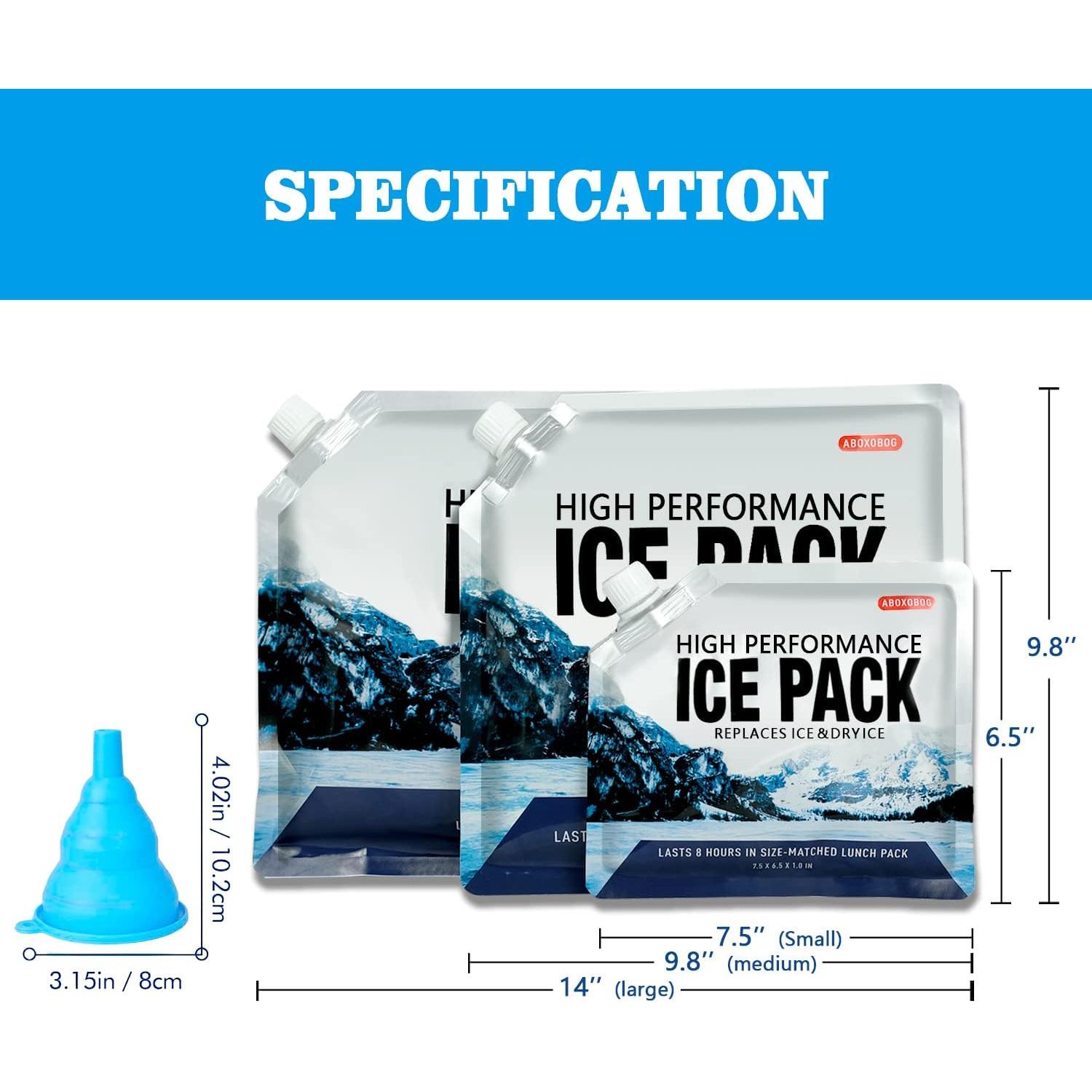 Paquete de Hielo Reutilizable ABOXOBOG - 3 Unidades 16.5x19.1cm