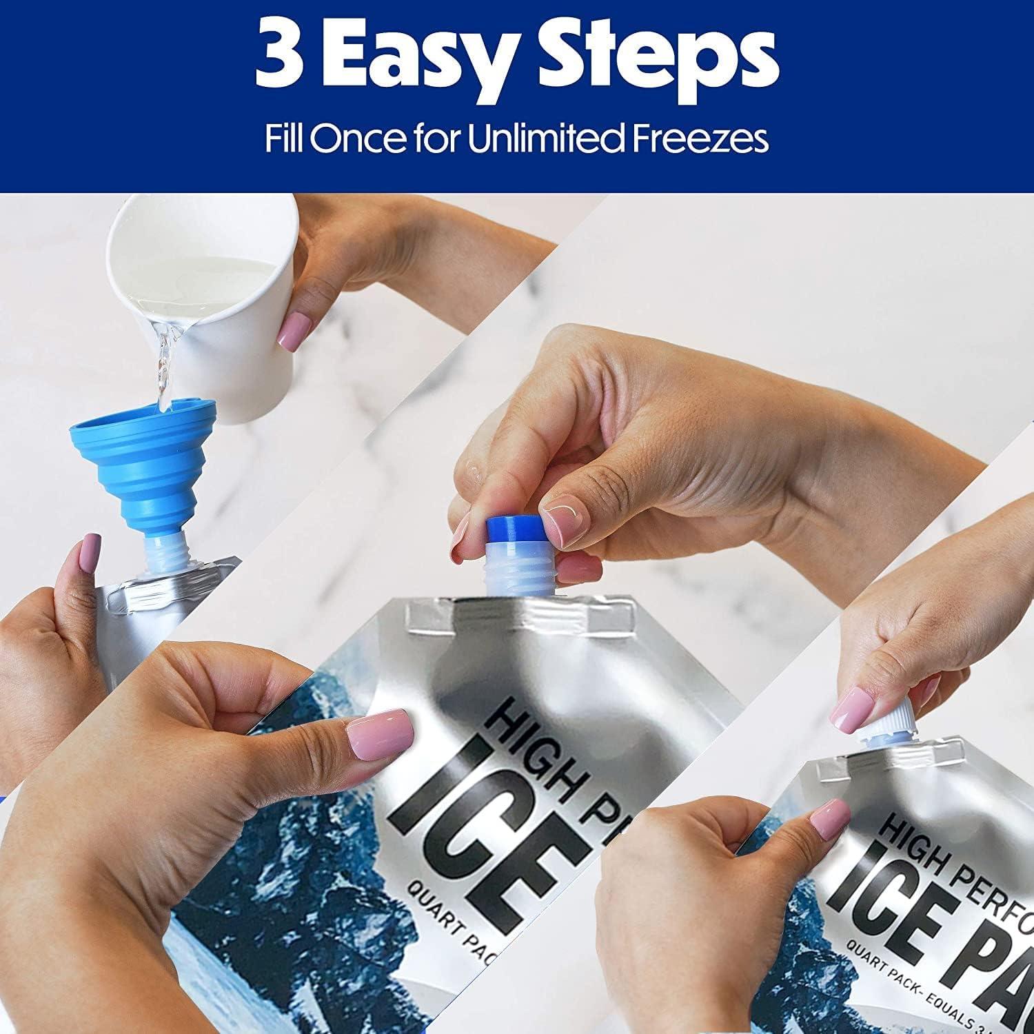 Paquete de Hielo Reutilizable ABOXOBOG - 3 Unidades 16.5x19.1cm