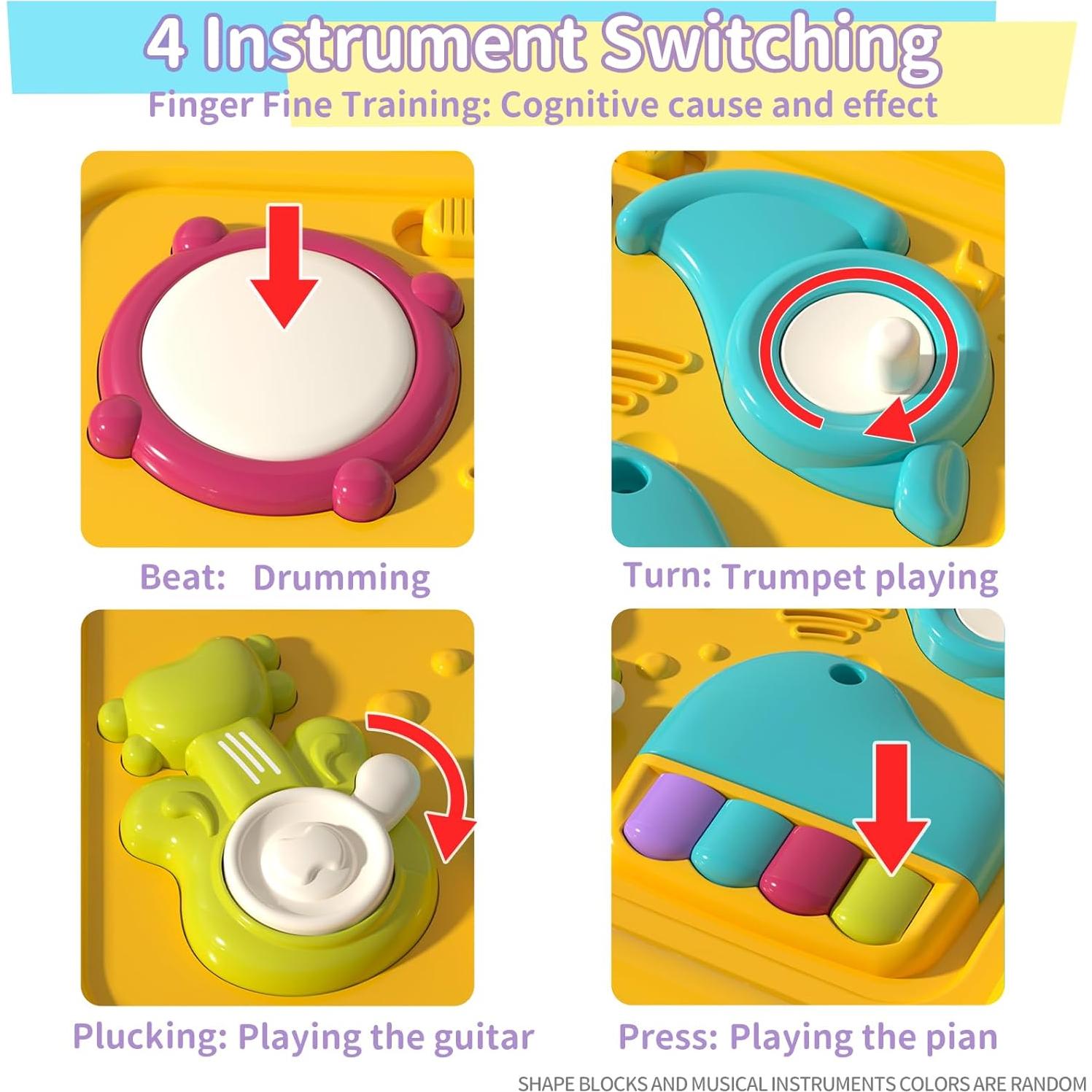 Cubo de Actividades Montessori PANITU 6 en 1 para Bebés