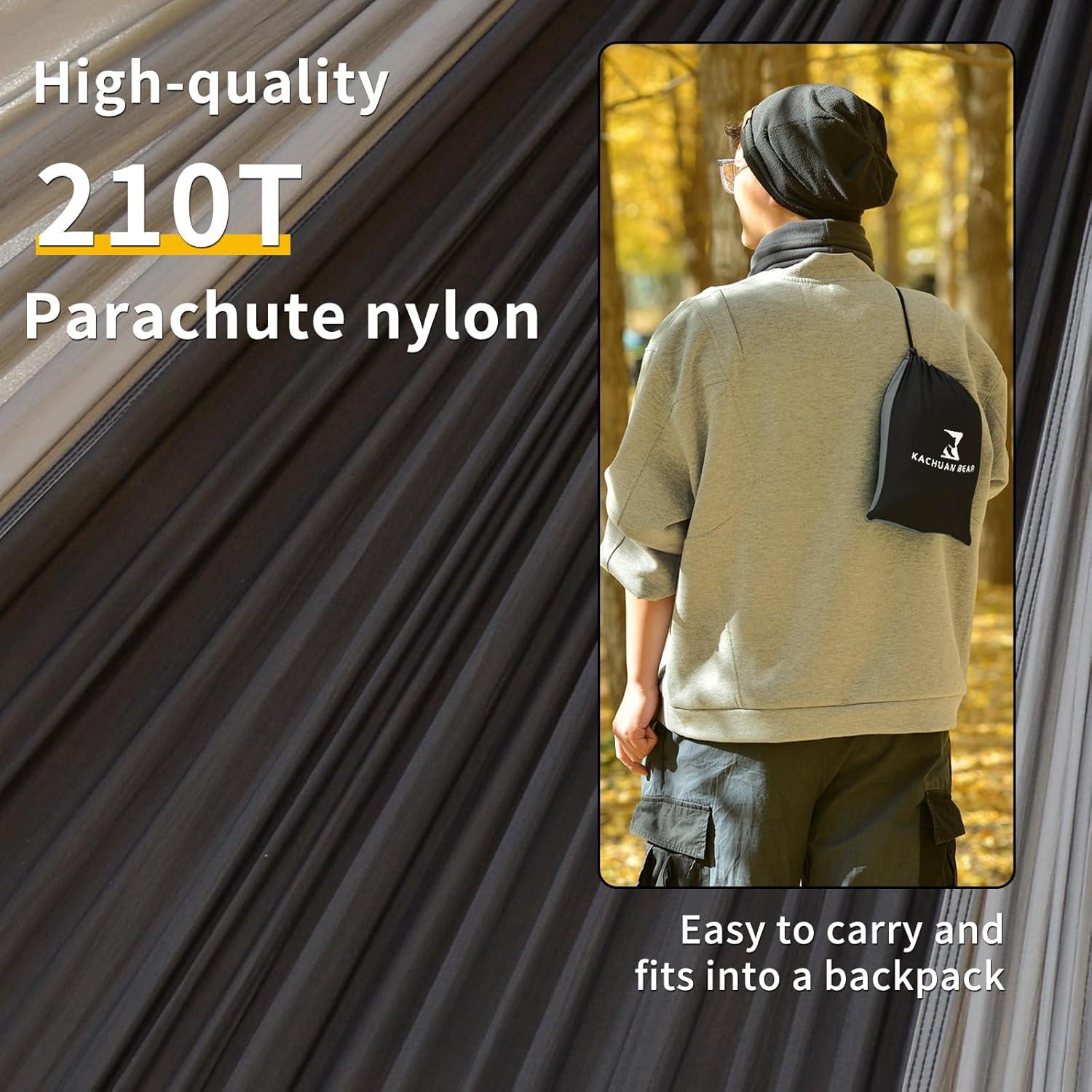 Hamaca de Camping KACHUAN BEAR 181 kg Capacidad Negra