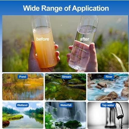 Filtro de Agua Portátil Galaxy con Pajilla 17.8 cm - Camping y Emergencias