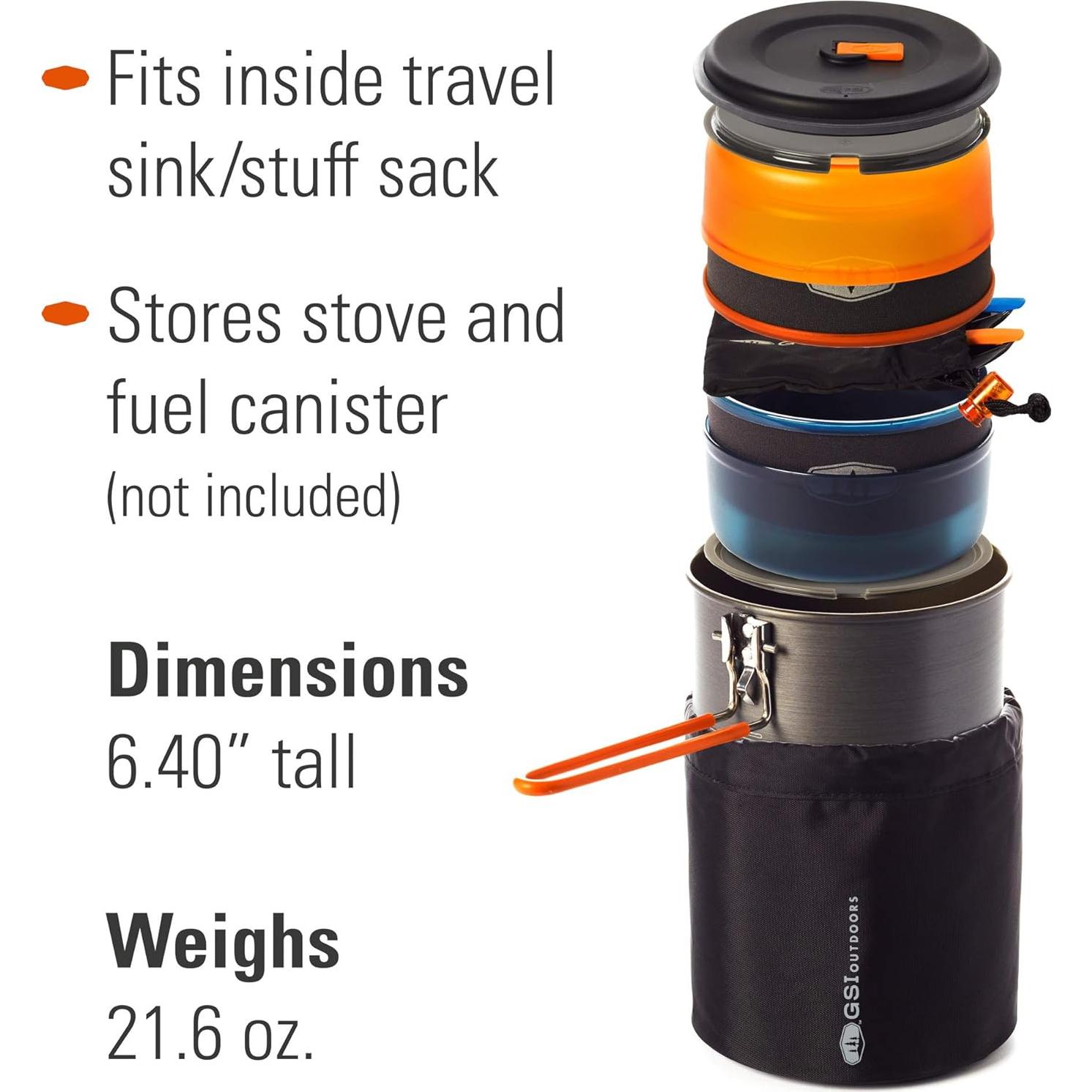 Juego de Cocina para Camping GSI Outdoors Pinnacle Dualist II