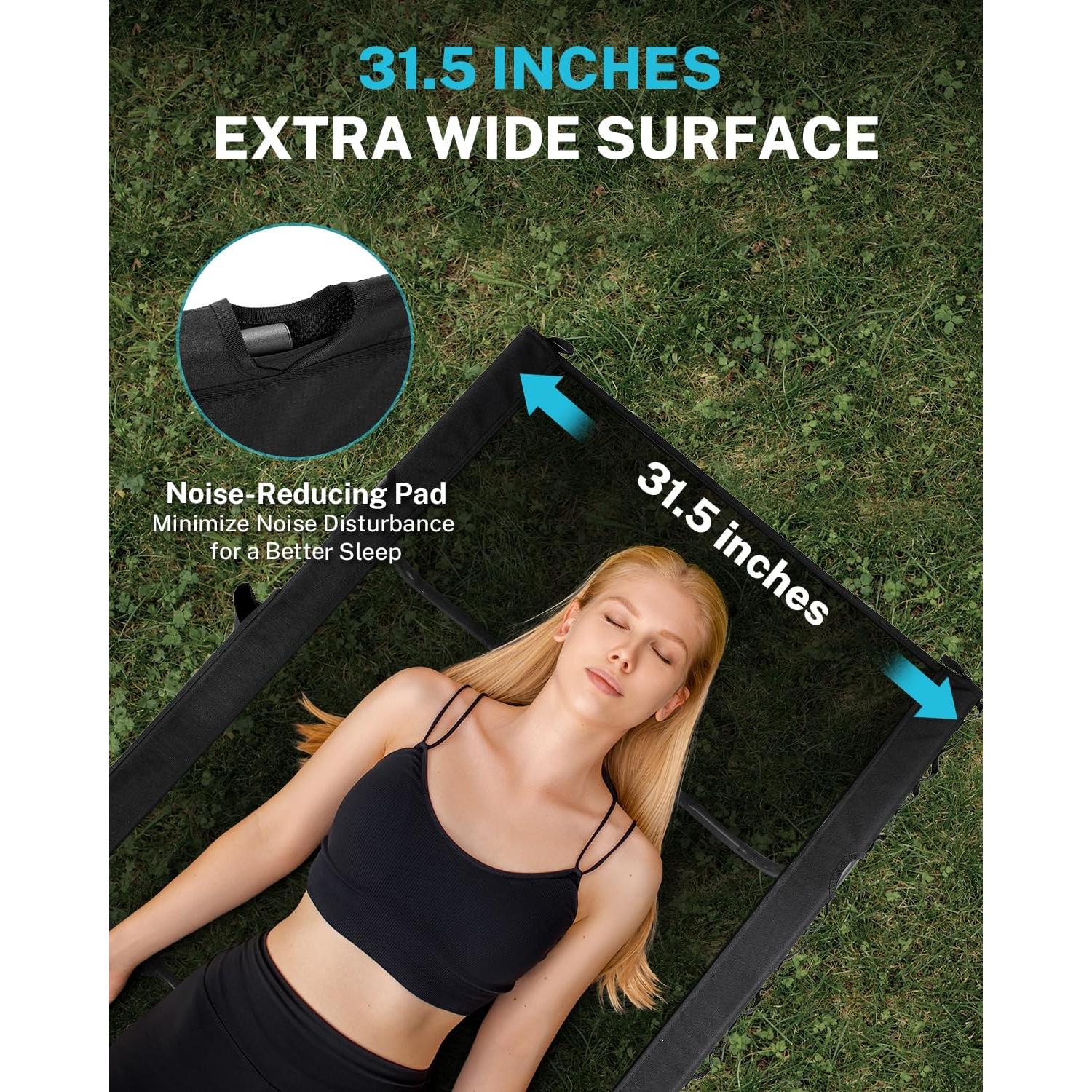 Cama de Camping Gonex Extra Ancha 80x190cm Soporta 158.76kg