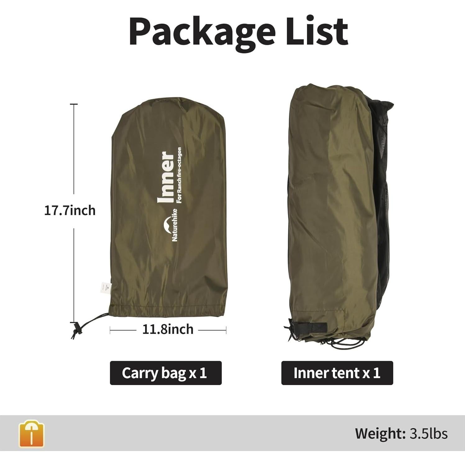 Tienda Teepee Naturehike Ranch Fire 4-6 Personas Impermeable