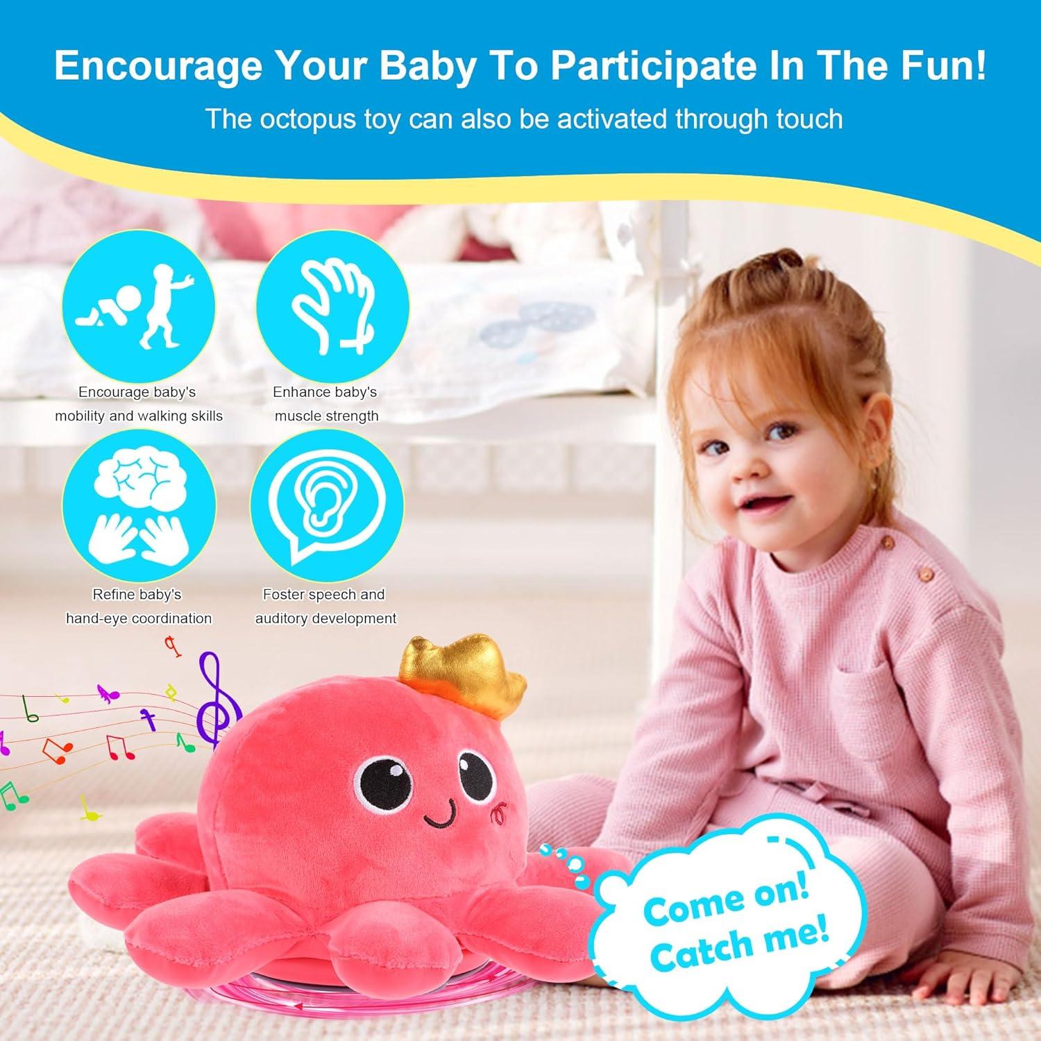 Juguete de Pulpo Kindenwinn con Luz y Música para Niños