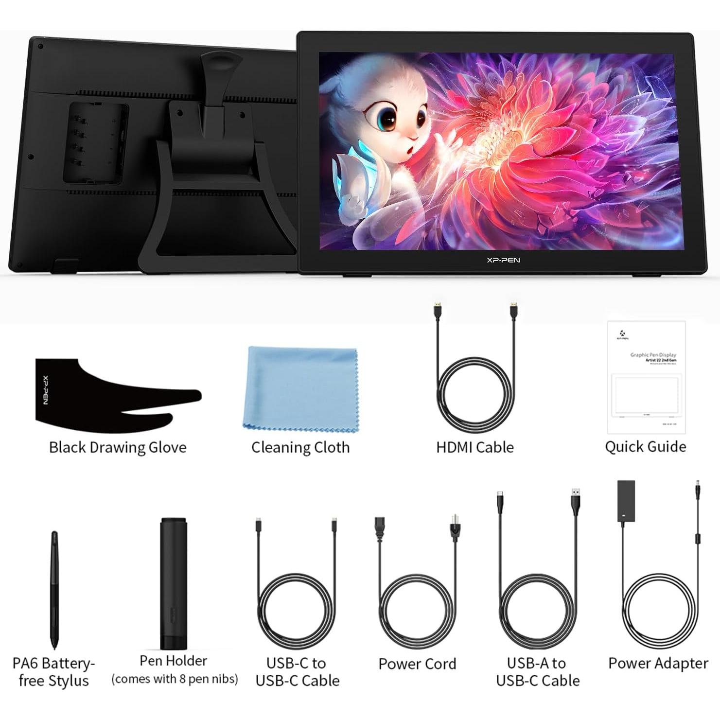 XPPen Tableta Gráfica Artista 22 21.5" IPS 8192 Niveles