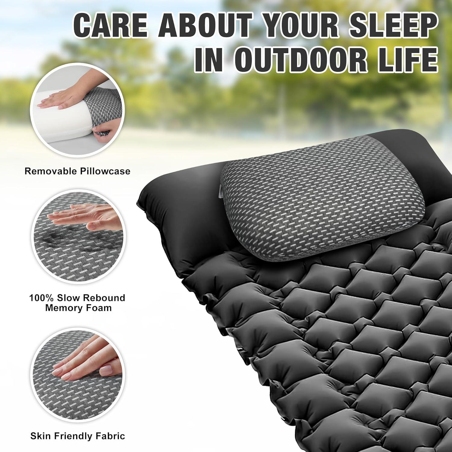 Almohada de Espuma de Memoria Orynvaux Gris Oscuro 10 cm