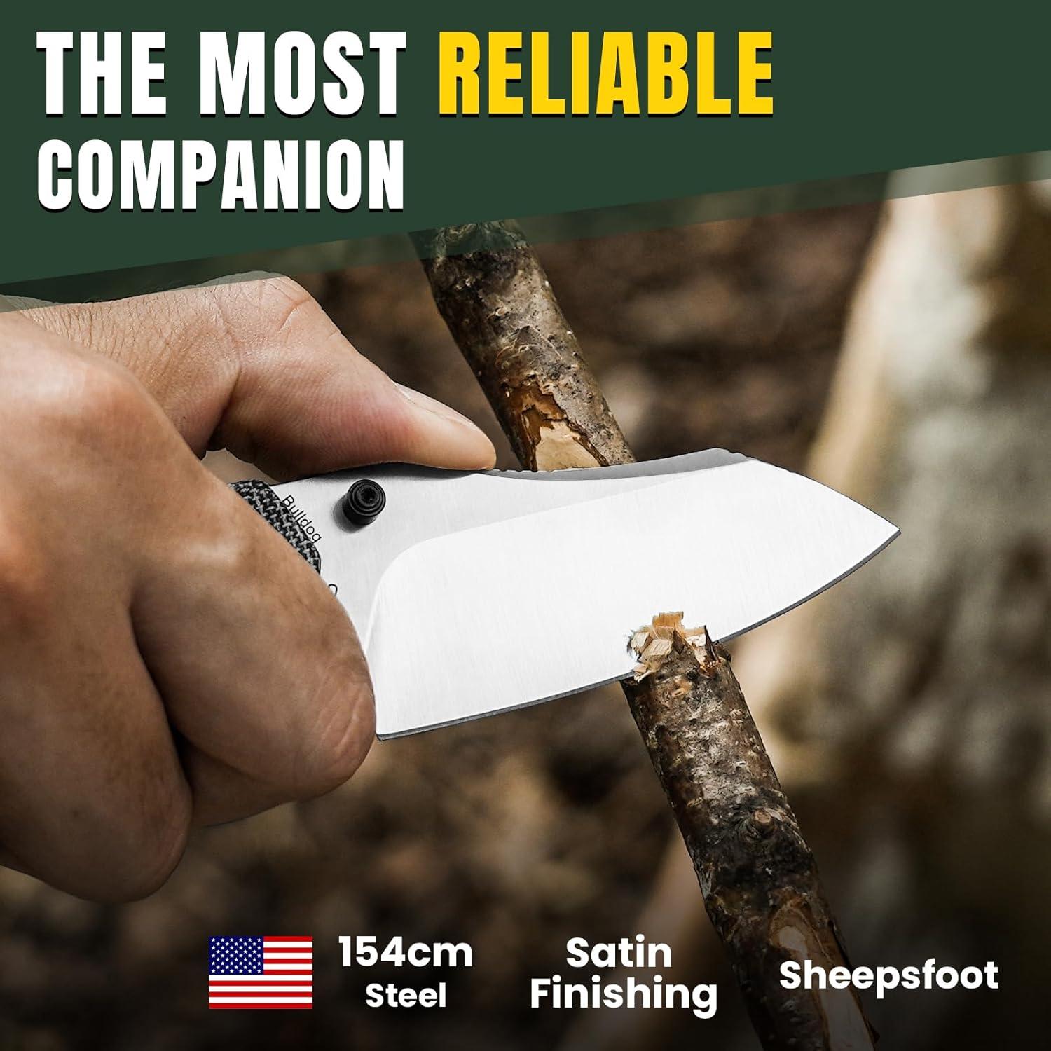 Cuchillo de bolsillo Kizer Bulldog 3" hoja Sheepsfoot EDC
