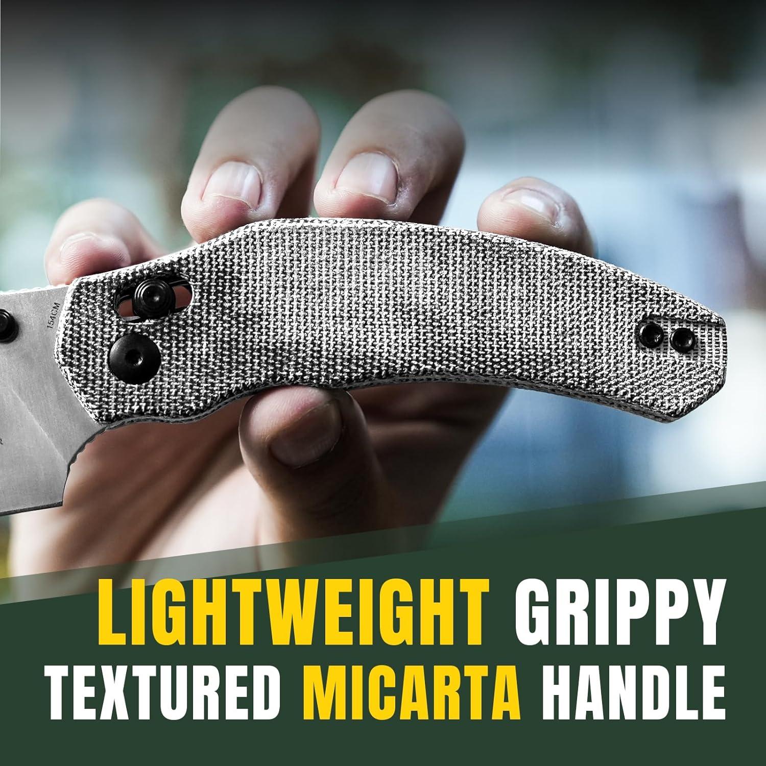 Cuchillo de bolsillo Kizer Bulldog 3" hoja Sheepsfoot EDC