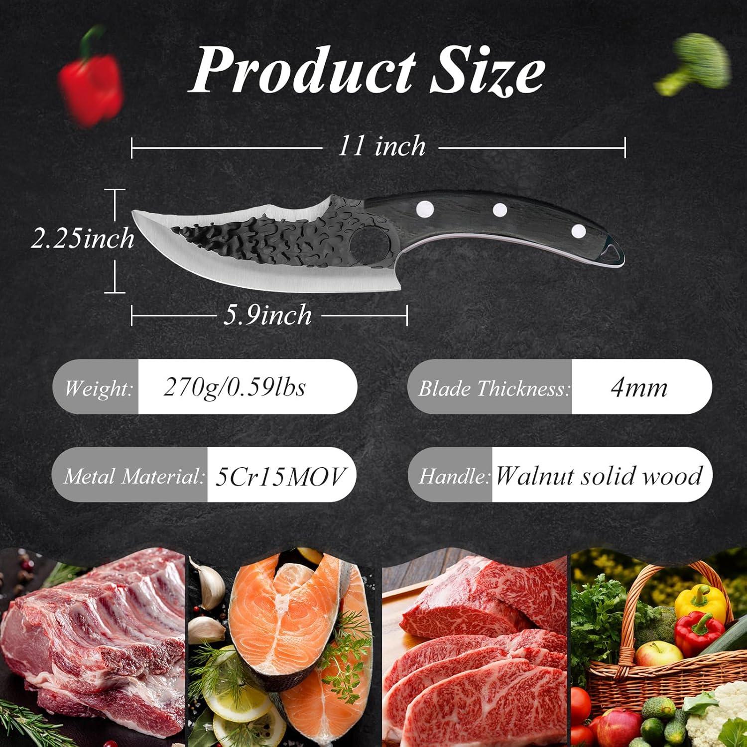 Cuchillo de Chef Forjado JAVENYIMAN VK-1 15.24 cm Acero Inoxidable