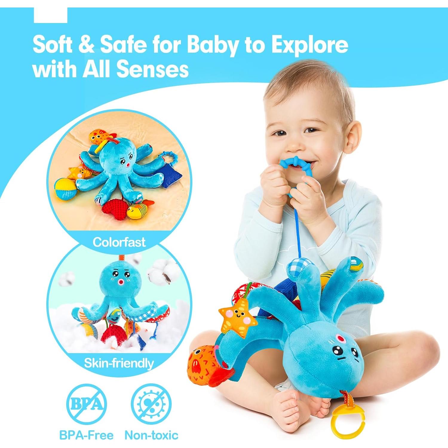 Juguete Sensorial para Bebés Hahaland Octopus 0-6 Meses