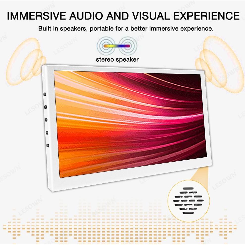 Monitor Portátil LESOWN 7" IPS 1024x600 con Altavoces