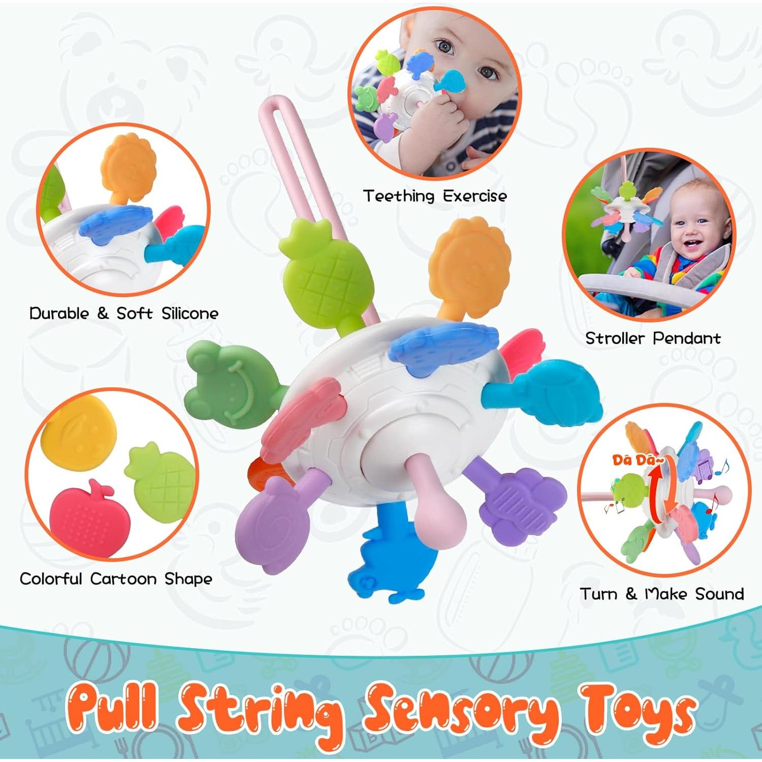 Juguetes Montessori SHANTOU 4 en 1 para Bebés 6-18 Meses