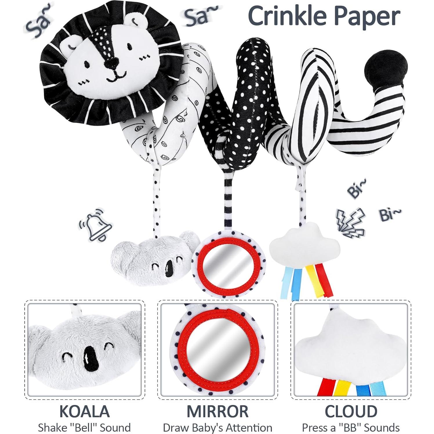 Juguetes Sensoriales Joyreal para Bebés en Blanco y Negro