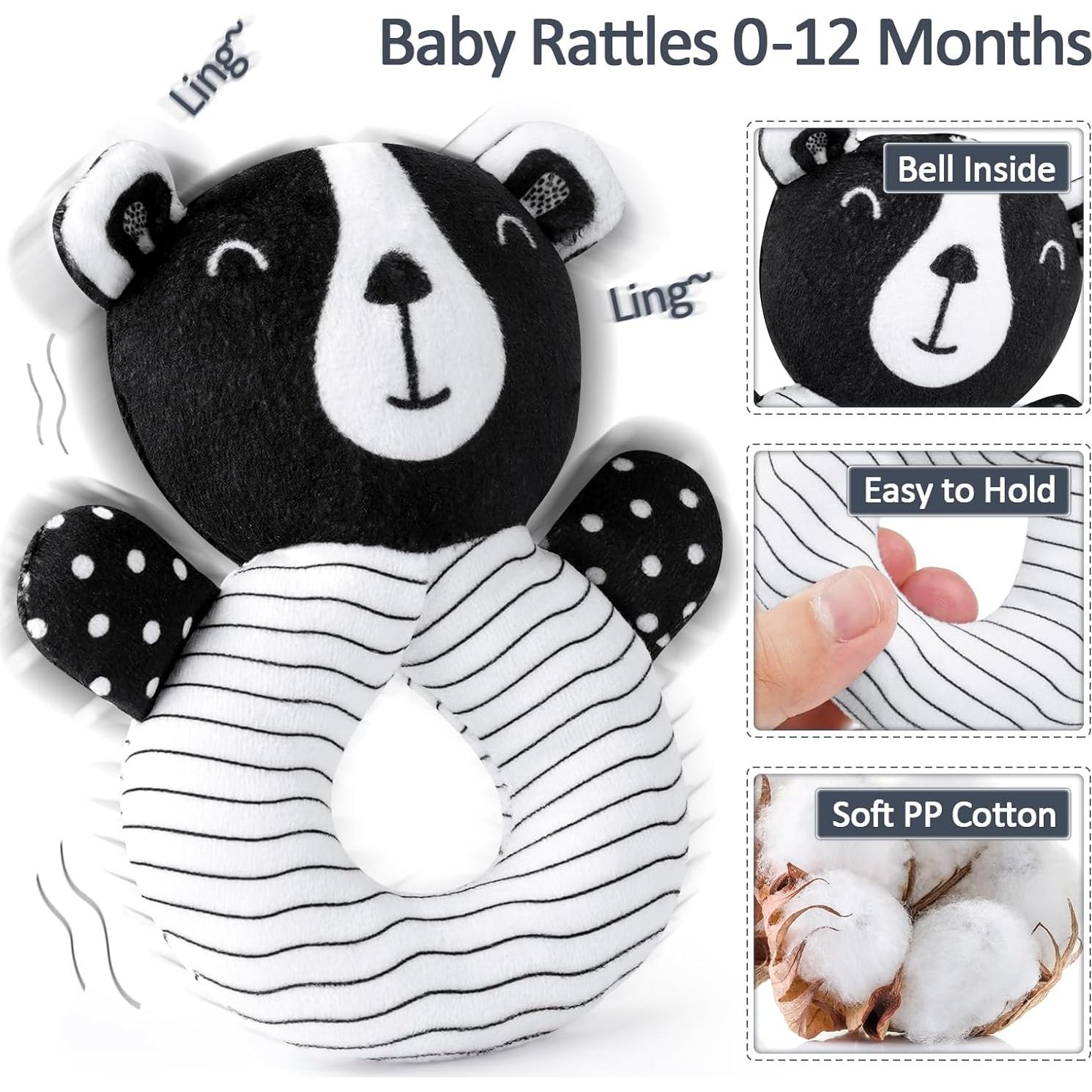 Juguetes Sensoriales Joyreal para Bebés en Blanco y Negro