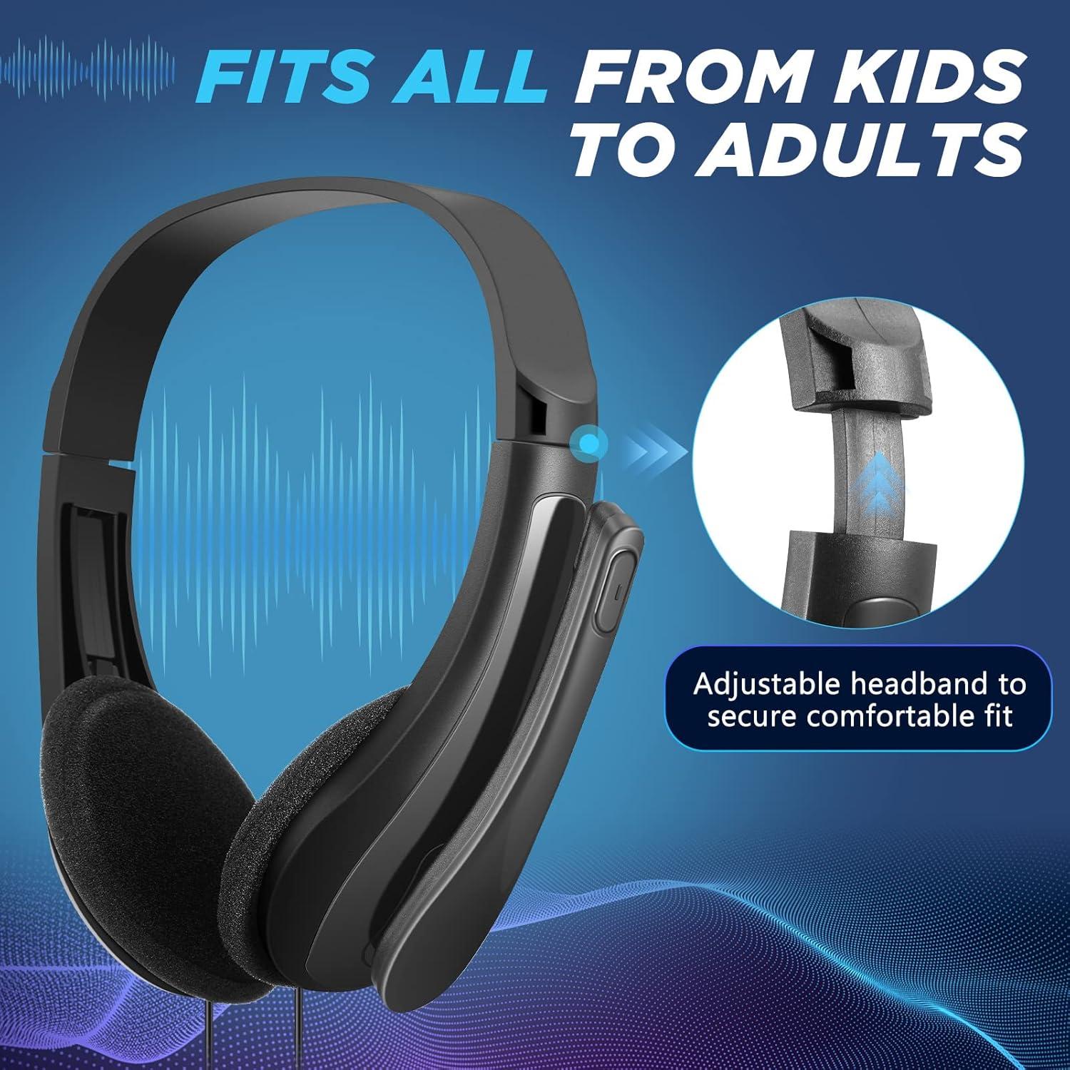 Auriculares con Micrófono Yunsailing IM - 20 Pcs para Aula