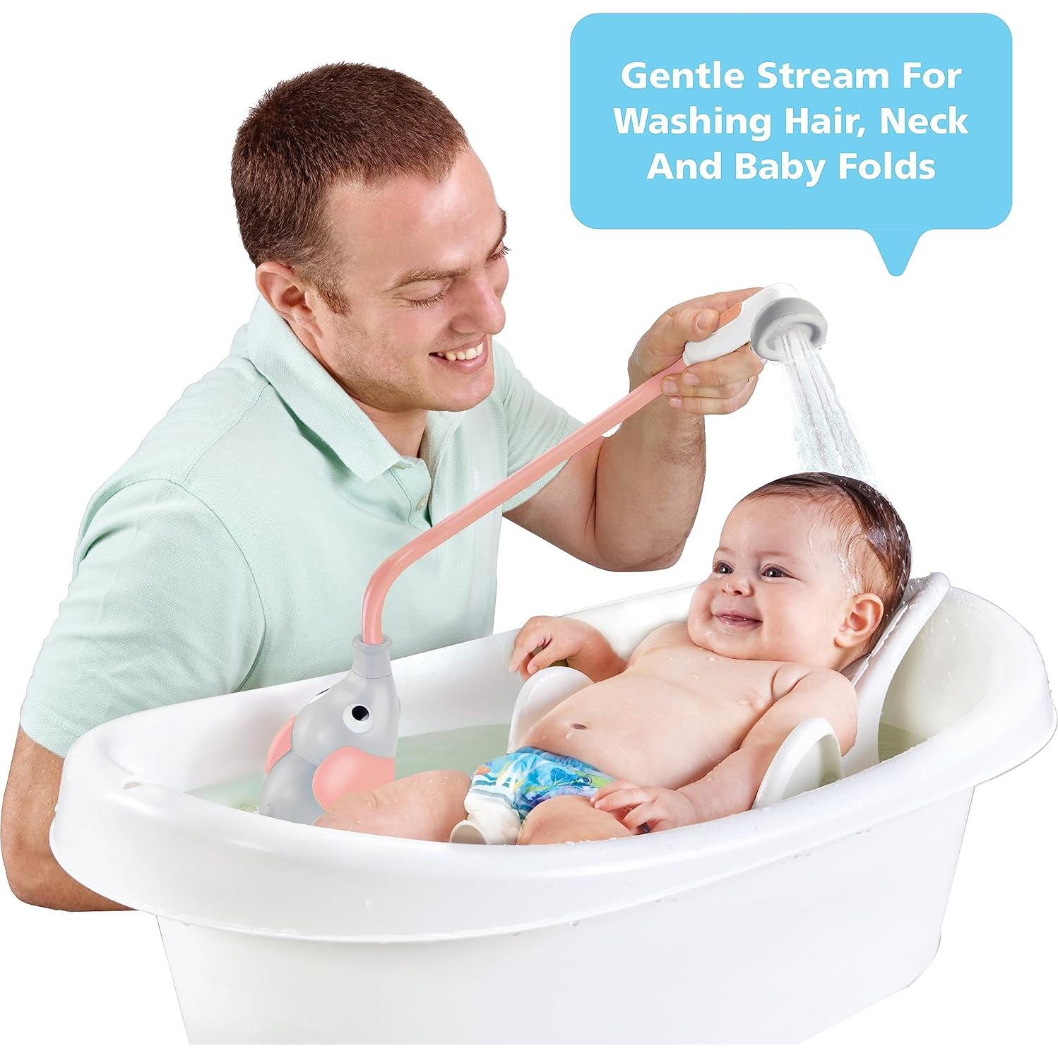 Cabezal de Ducha para Bebés Yookidoo Elefante Rosa