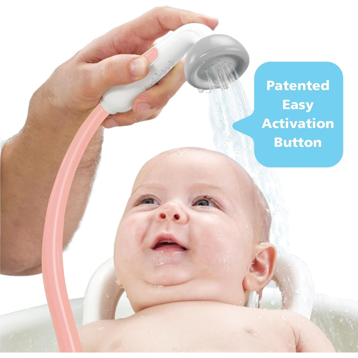 Cabezal de Ducha para Bebés Yookidoo Elefante Rosa