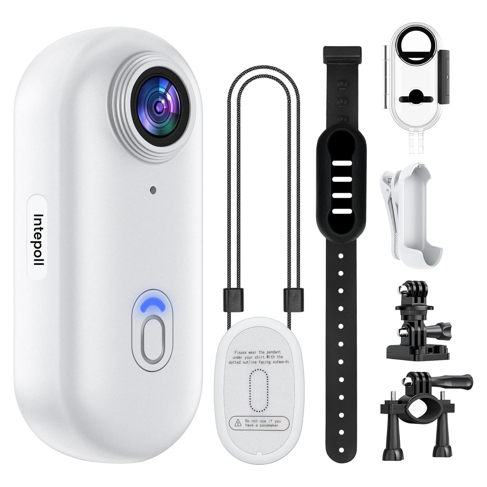 Cámara de acción Intepoll Mini 4K 128GB Impermeable IPX7