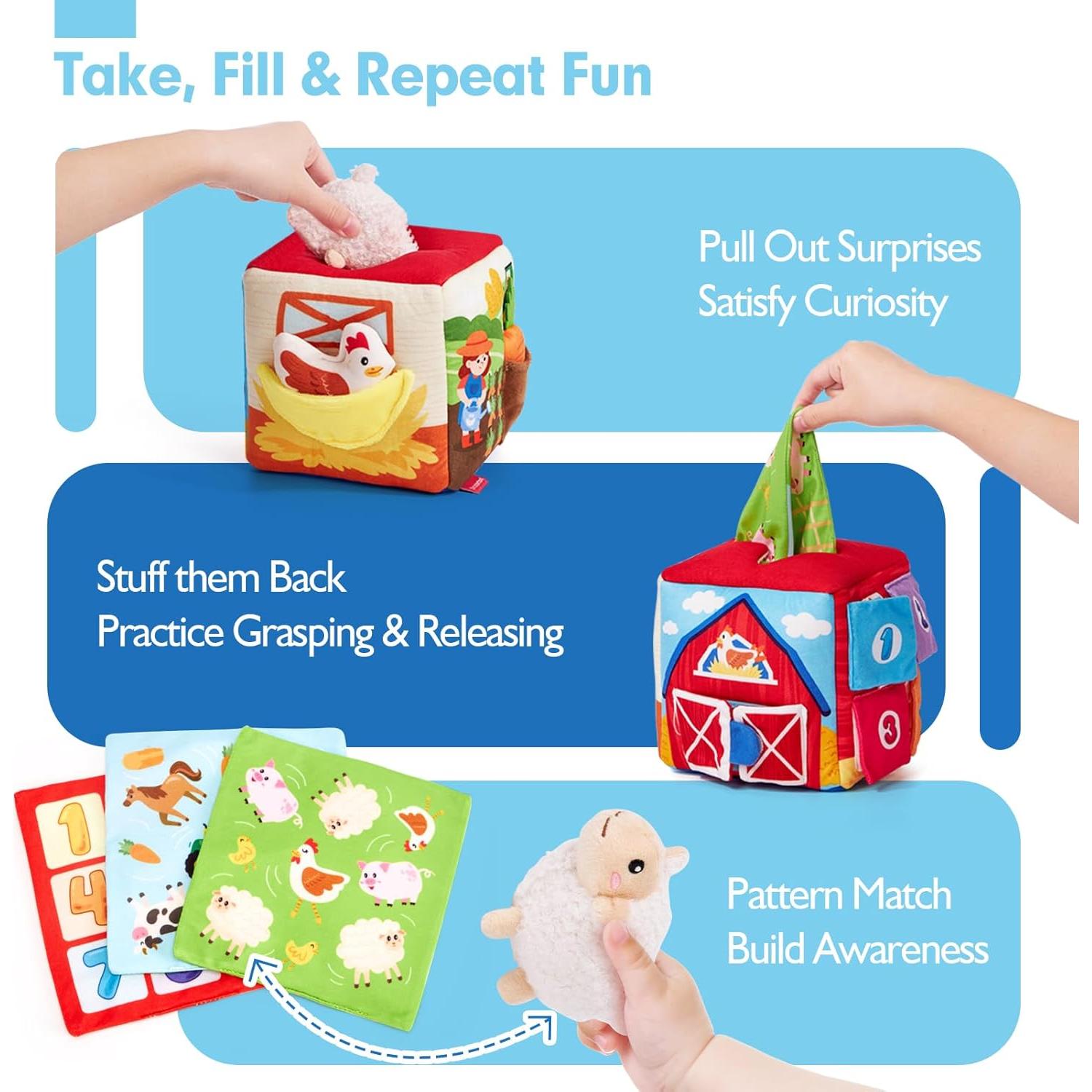 Juguetes para Bebés Hahaland 6-12 Meses 13 PCS Sensoriales