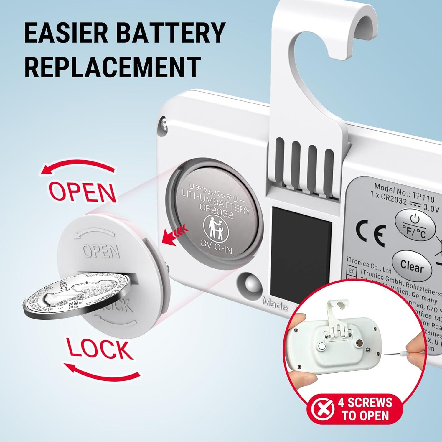 Termómetro de Refrigerador ThermoPro LCD Retroiluminado 2 Pzas