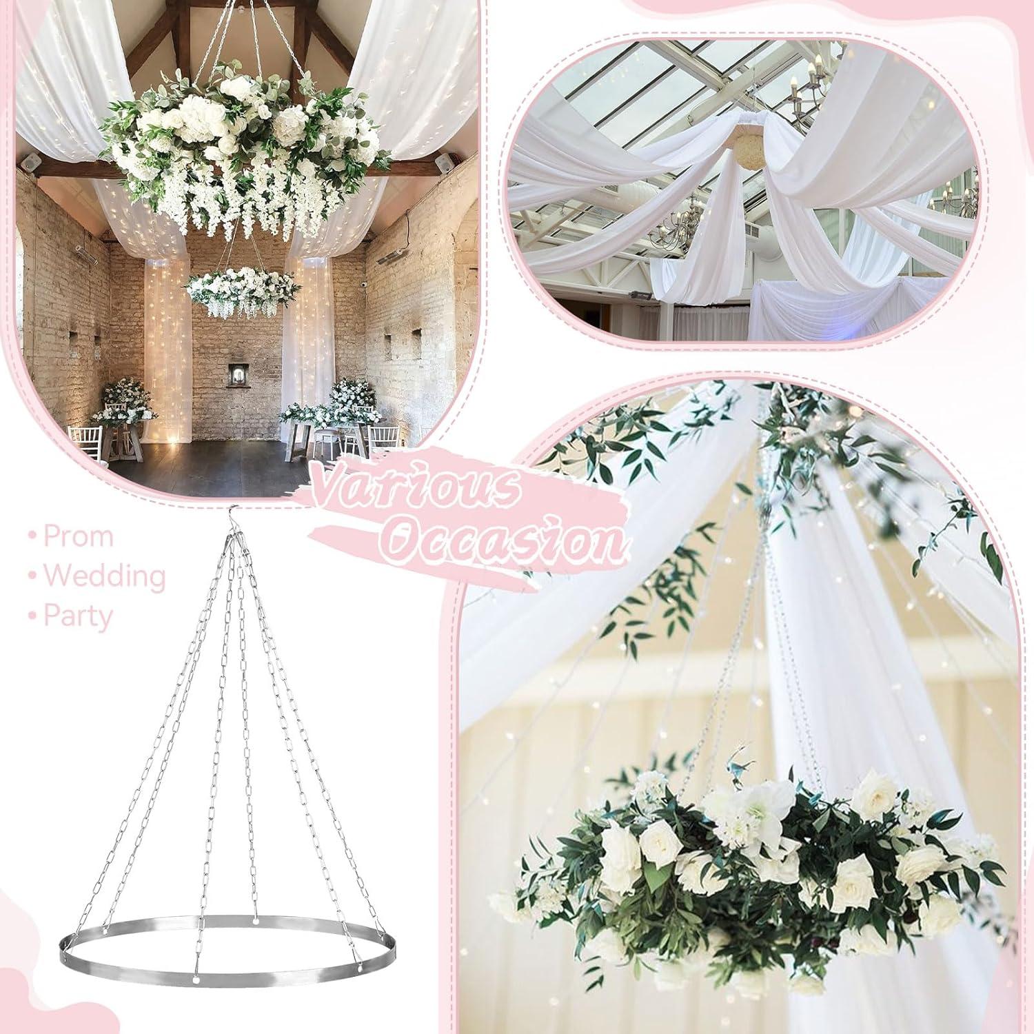 Kit de Cortinas de Techo Colgantes PakiInno 30.48 cm Plateado