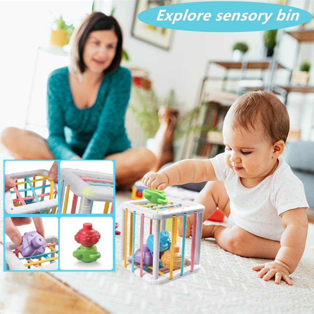 Cubo de Actividades Montessori ELLECK 6 en 1 para Bebés