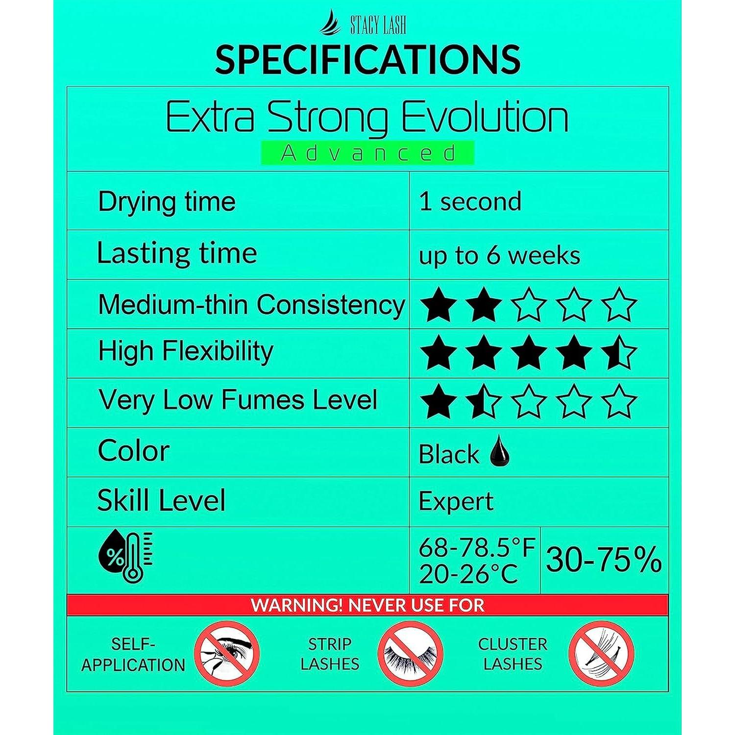 Pegamento para Extensiones de Pestañas Stacy Lash 5ml Extra Fuerte