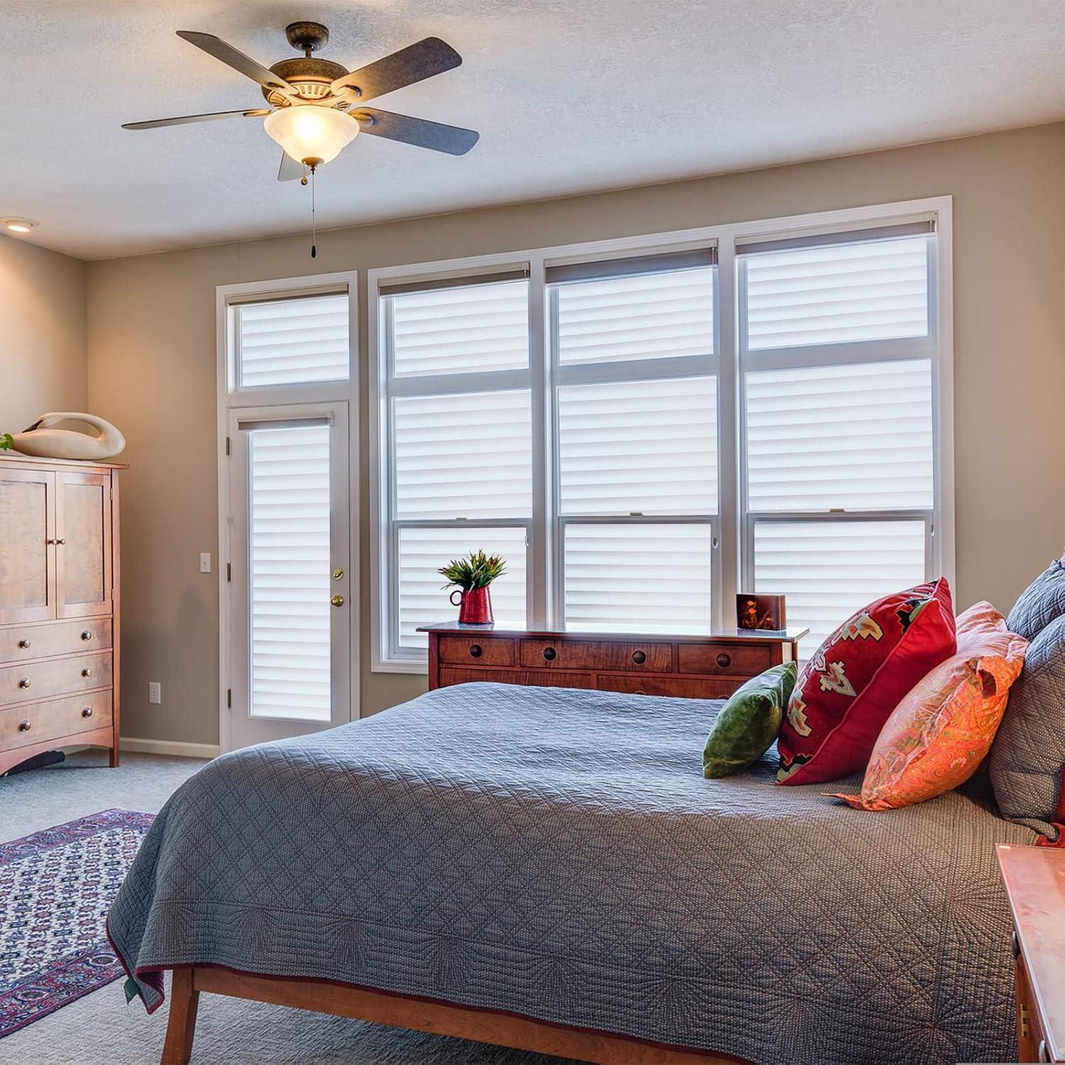 Película de Privacidad para Ventanas DERZGAO 44.5x199.8cm Anti UV