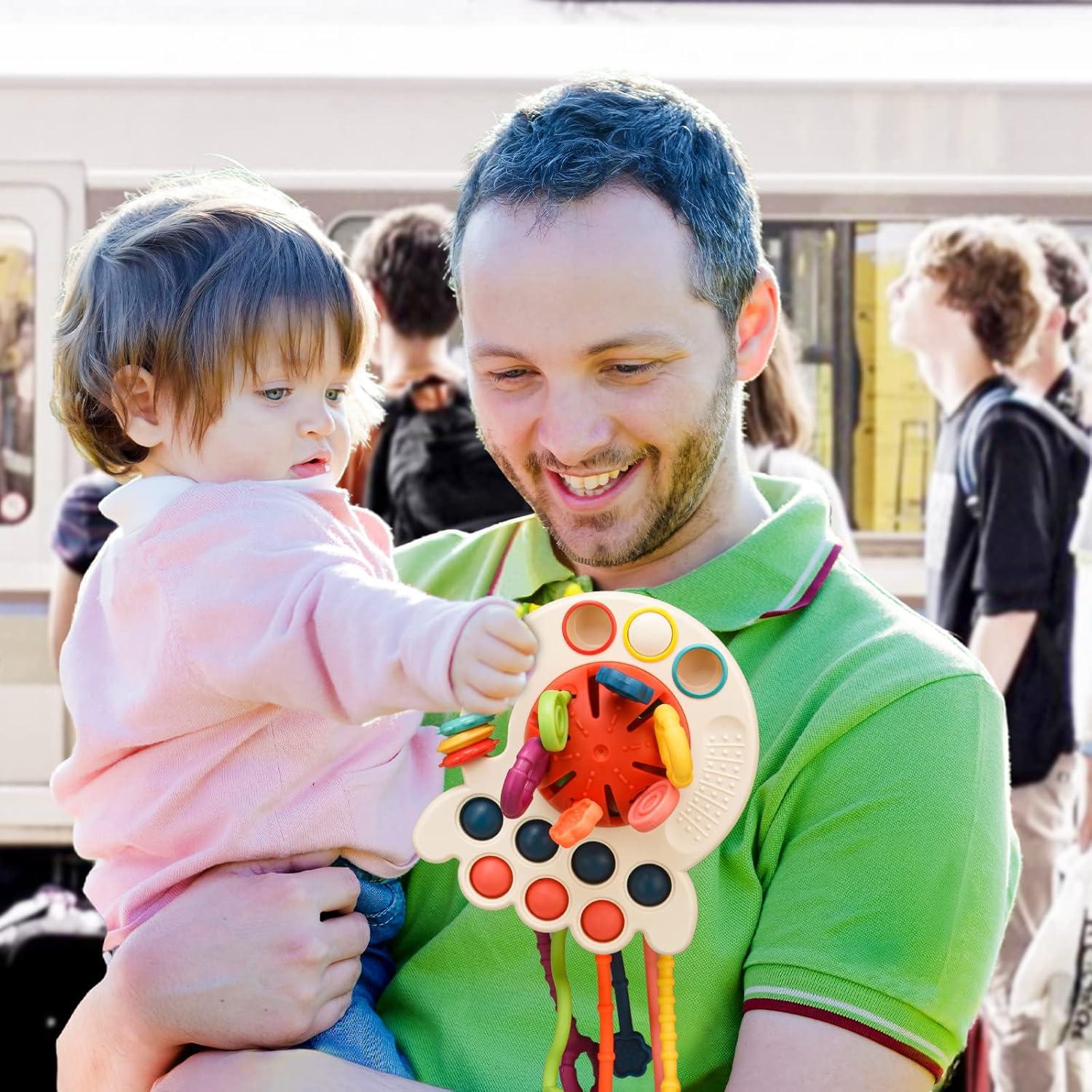 Juguete Sensorial Montessori Tiyol Pulpo 11.99x13.49cm