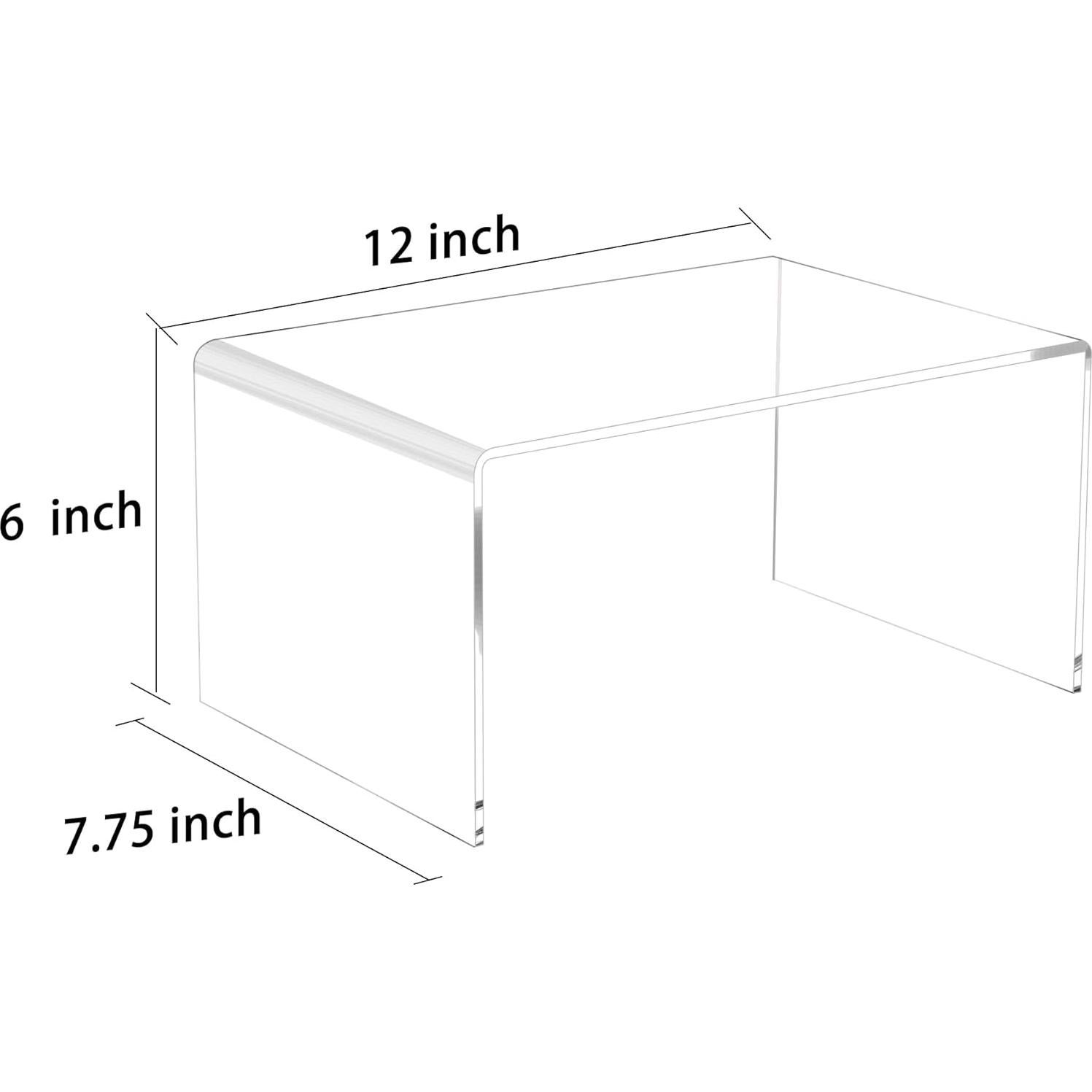 Soporte Acrílico de Exhibición Jusalpha 30.48cm para Joyería y Coleccionables