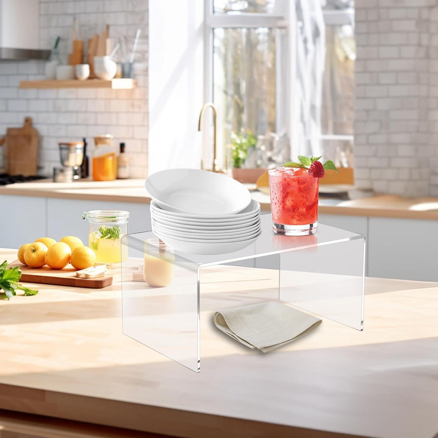 Soporte Acrílico de Exhibición Jusalpha 30.48cm para Joyería y Coleccionables