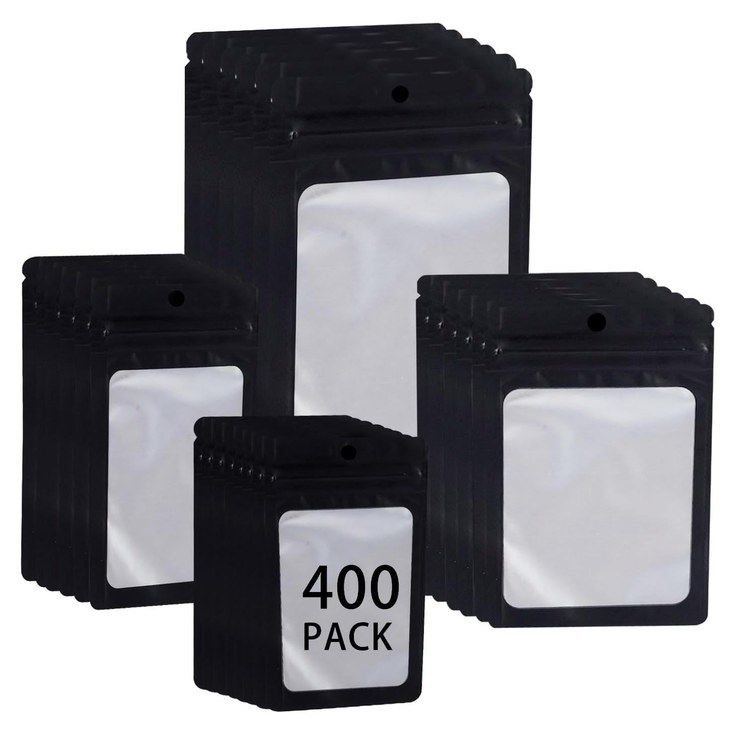 Paquete de 400 Bolsas Resealable Mylar Holográficas 7.6x20 cm