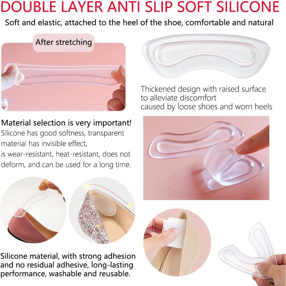 16 Piezas Almohadillas de Gel Zioiaoro para Zapatos Sueltos