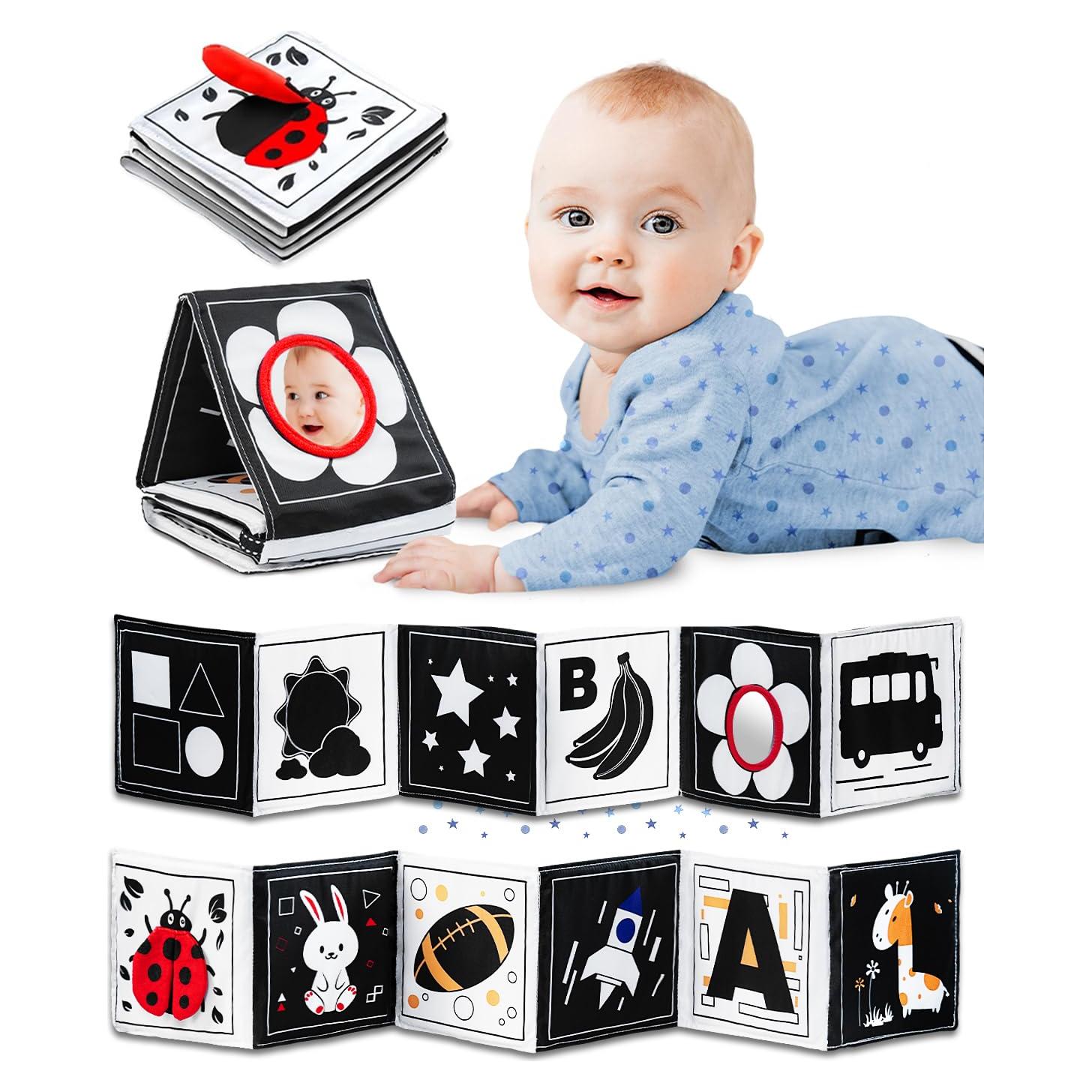 Libro Sensorial para Bebés Infinno Blanco y Negro 0-6 Meses