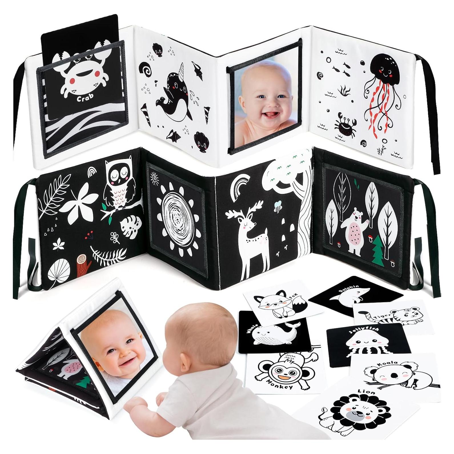 Juguetes para Bebés URMYWO en Blanco y Negro 0-12 Meses