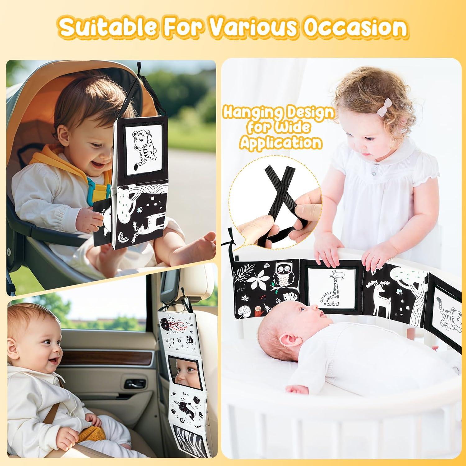 Juguetes para Bebés URMYWO en Blanco y Negro 0-12 Meses