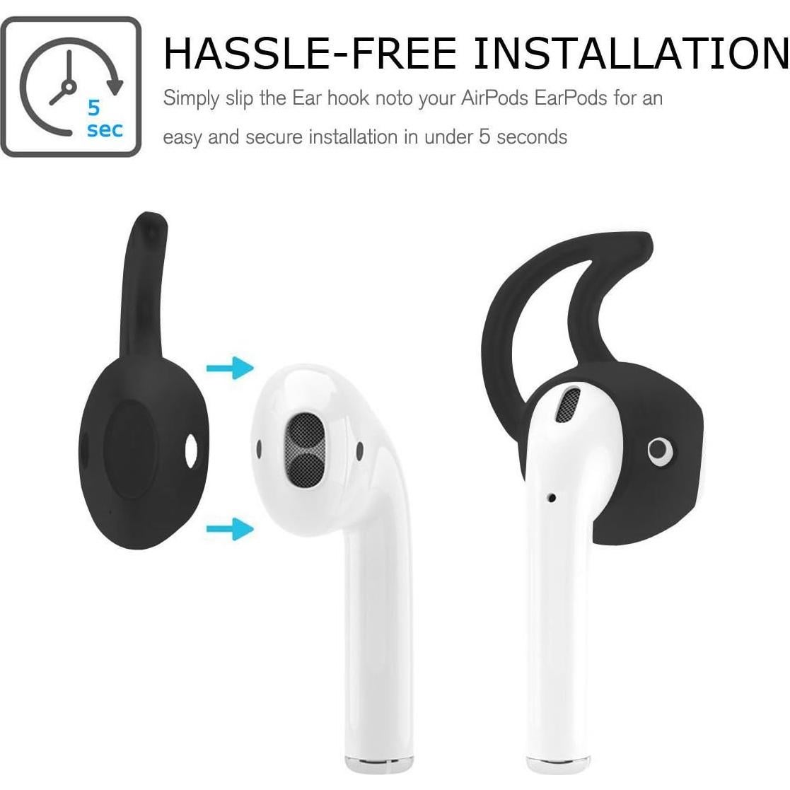 Cubiertas de Silicona para Auriculares Apple AirPods - 3 Pares