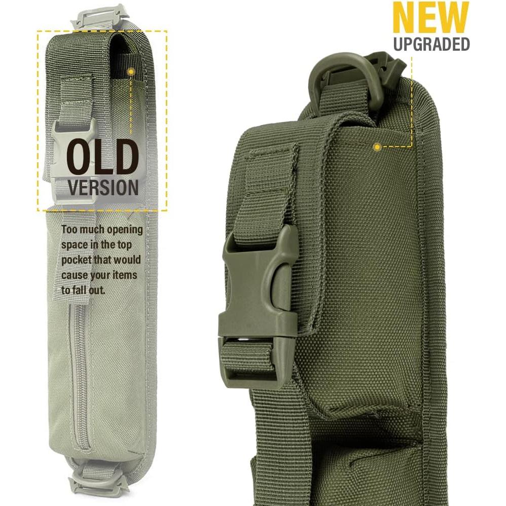 Bolsa Táctica Molle WYNEX Verde Militar para Mochila