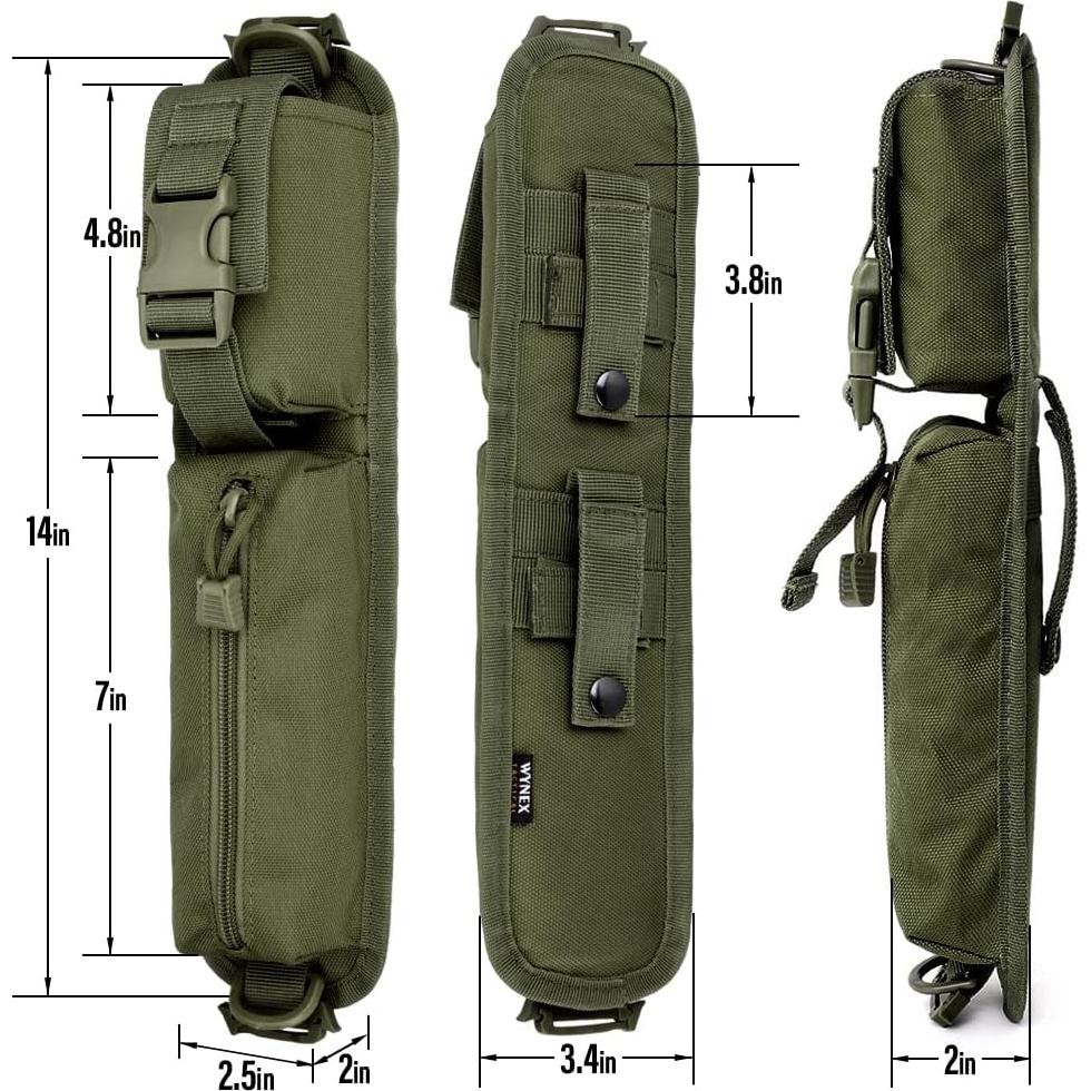 Bolsa Táctica Molle WYNEX Verde Militar para Mochila