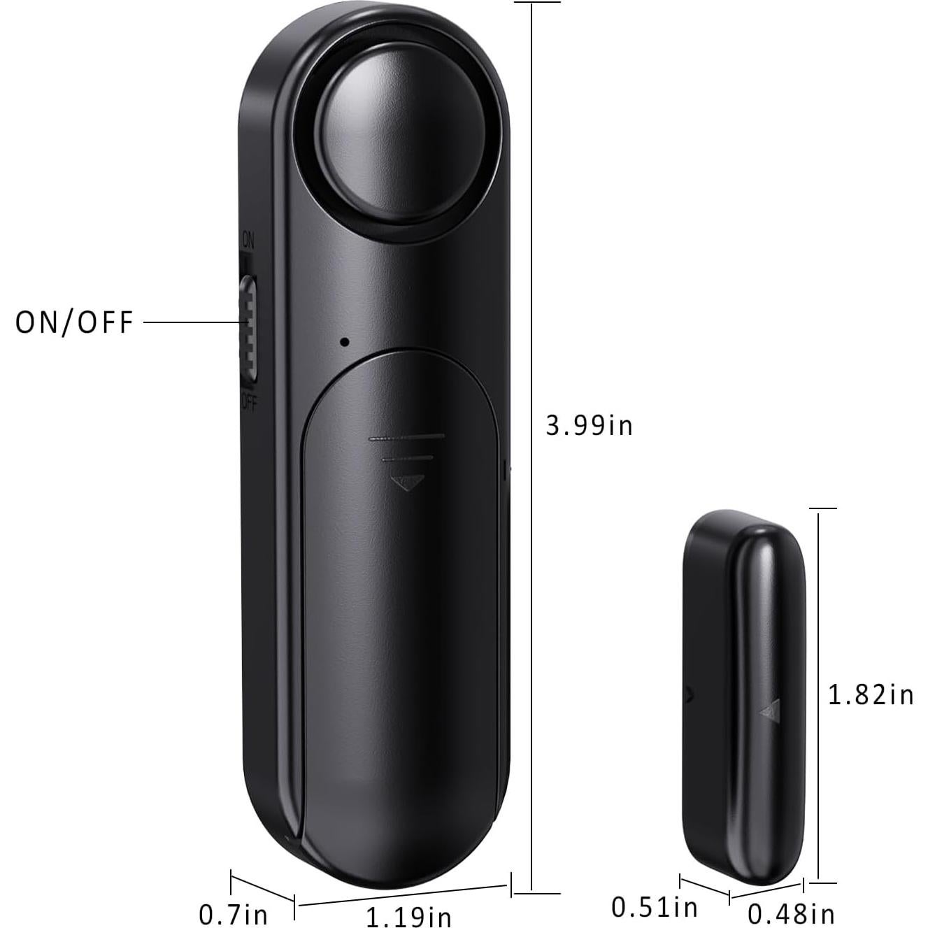 Alarma Inalámbrica de Puerta y Ventana Metak D130 - 120dB, Paquete de 2